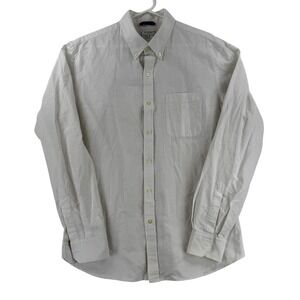 Teddy Stratford Shirt Mens 5 White Stripe Slim Fit Long Sleeve Zip Front XL